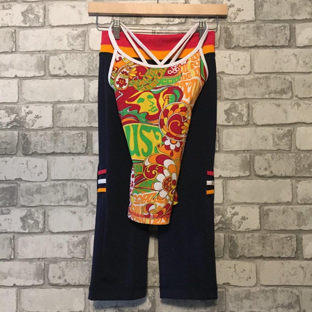 NWOT Triple Flip Tank Top/Capri Pants Size 4